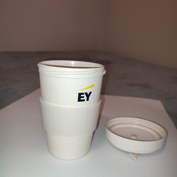 New in Box Earthware Bamboo Eco Cup Coffee Mug Travel Car Office 14 oz Tumbler - Picture 12 of 15